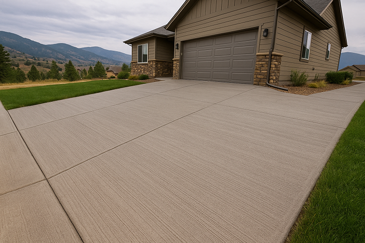 Concrete driveway Colorado